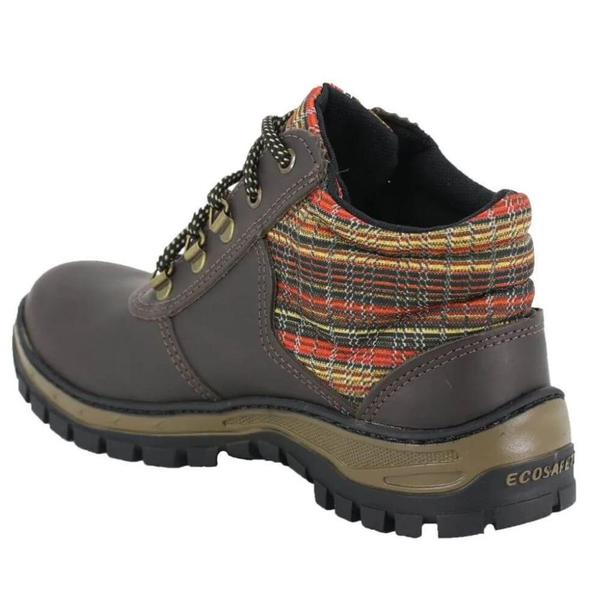 Imagem de Bota Botina Feminina Adventure Couro Nobuck Ecosafety Epi Ca ps 157