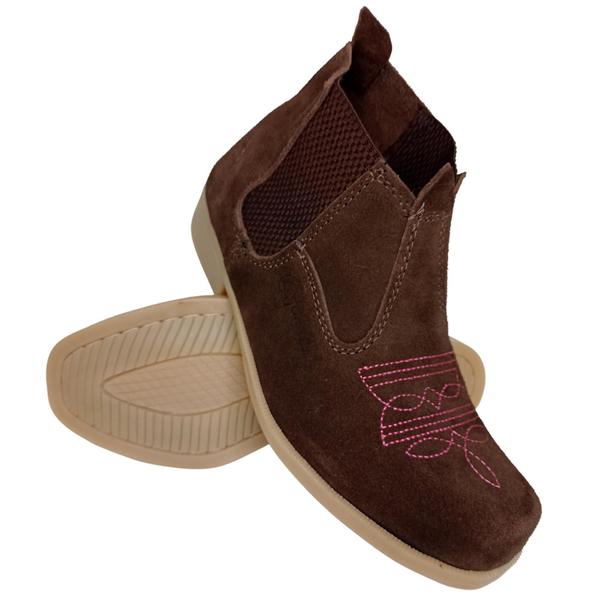 Bota Botina Feminina Country Cano Curto Bordada Bota Feminina