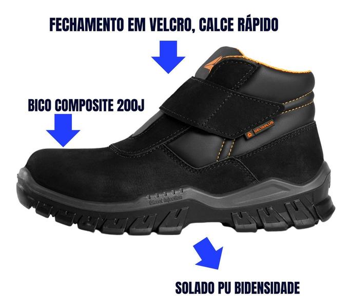 Imagem de Bota Botina Segurança Impermeável Macae Deltaplus Ca45509