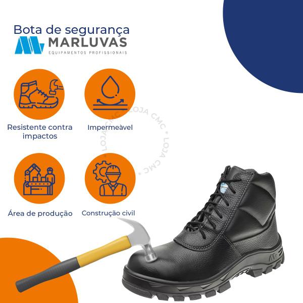 Imagem de Bota Botina Segurança Marluvas Manobreiro 50b29 Composite