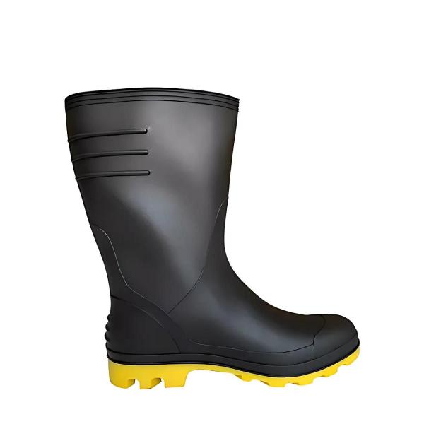 Imagem de Bota Chuva Impermeável Motoboy Solado Amarelo