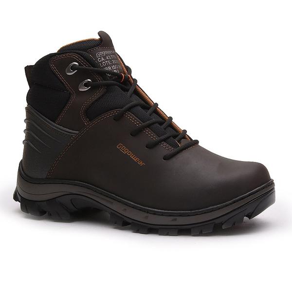 Imagem de Bota coturno adventure de segurança epi ca 100% couro masculina cano baixo tiguan