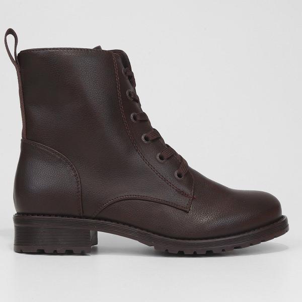 Bota Coturno Cano Curto Mooncity Básico Feminino Bota Coturno Cano Curto Mooncity Básico Feminino