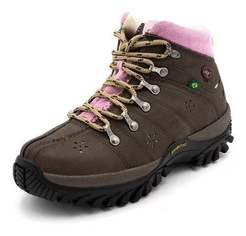 Imagem de Bota Coturno Feminino Motociclista Trilha Trekking Radical Adulto Infantil