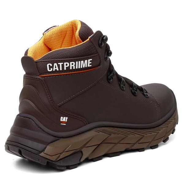 Imagem de Bota Coturno Masculina Cat prime Segurança Em Couro Legitomo Com C.A