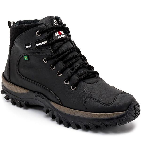 Imagem de Bota Coturno Masculino Exclusivo em Sintético Antiderrapante e Leve Aventuras Trilhas Trekking