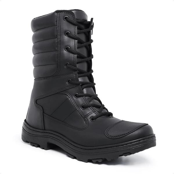 Imagem de Bota Coturno Motociclista Militar Tático Resistente Conforto