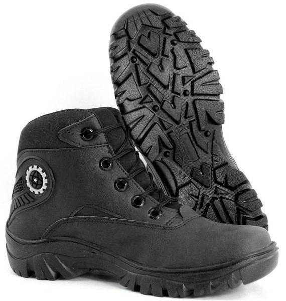 Imagem de Bota Cuturno Tenis Preto Adventure Sola Blaqueada Trekking