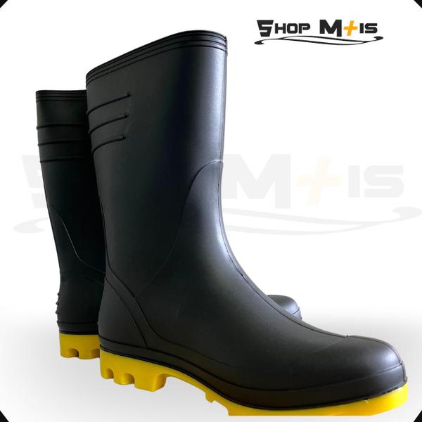 Imagem de Bota De Borracha Pvc Galocha Motoqueiro Chuva Vonder