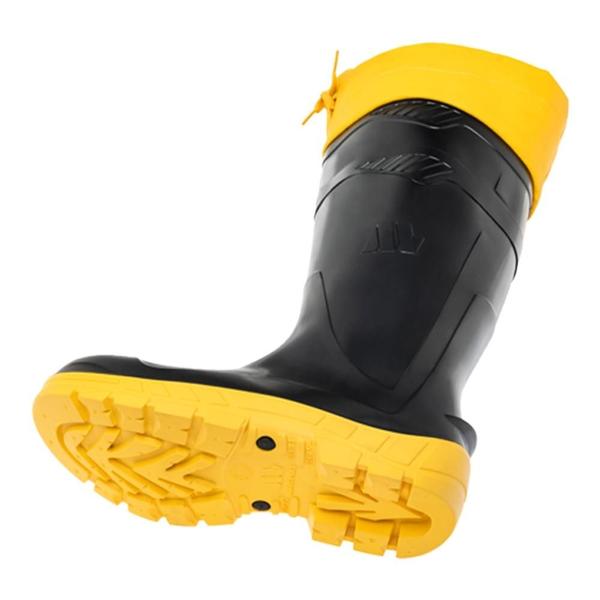 Imagem de Bota de PVC Cano Longo All Work, Marluvas, Preto com Amarelo, Nº 37