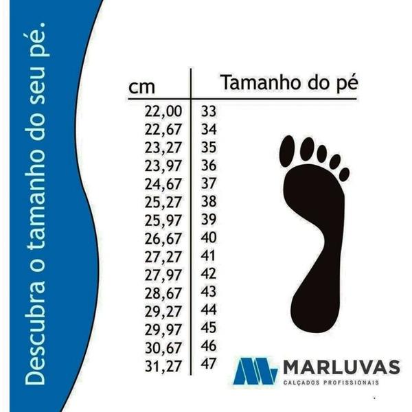 Imagem de BOTA DE PVC COM FORRO MARLUVAS CANO MÉDIO 25Cm BRANCO Nº38