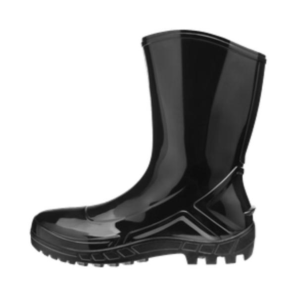 BOTA DE PVC PRETA SEM FORRO MARLUVAS CANO MÉDIO Nº42 Imagem de BOTA DE PVC PRETA SEM FORRO MARLUVAS CANO MÉDIO Nº42