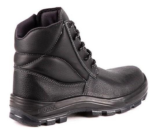 Imagem de Bota De Seguraça Bico Composite Couro Preto Liso C.a 43938