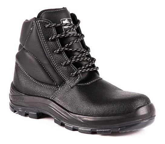 Imagem de Bota De Seguraça Bico Composite Couro Preto Liso C.a 43938