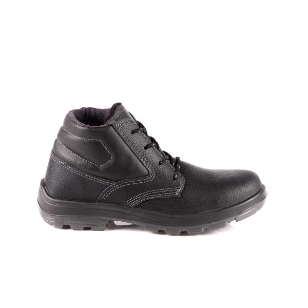 Imagem de Bota de segurança bracol uaas4600us couro bico pvc preto c.a 41453 + palmilha anatômica + meia