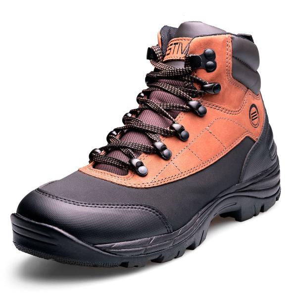 Imagem de Bota de Segurança Estival Moto Trail Nobuck Burnt Orange Linha Casual Bico de PVC Ca 40376