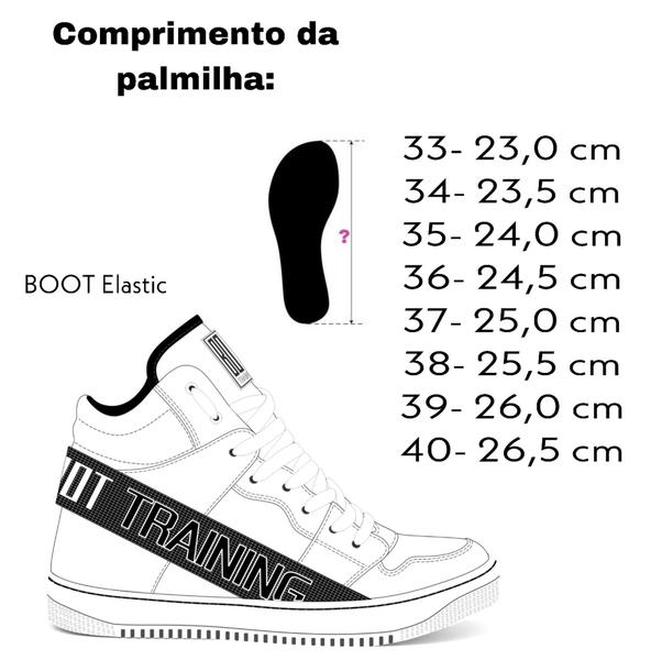 Imagem de Bota de Treino Feminino Elastic Botinha Fitness Academia Musculação Boot Training Brasil