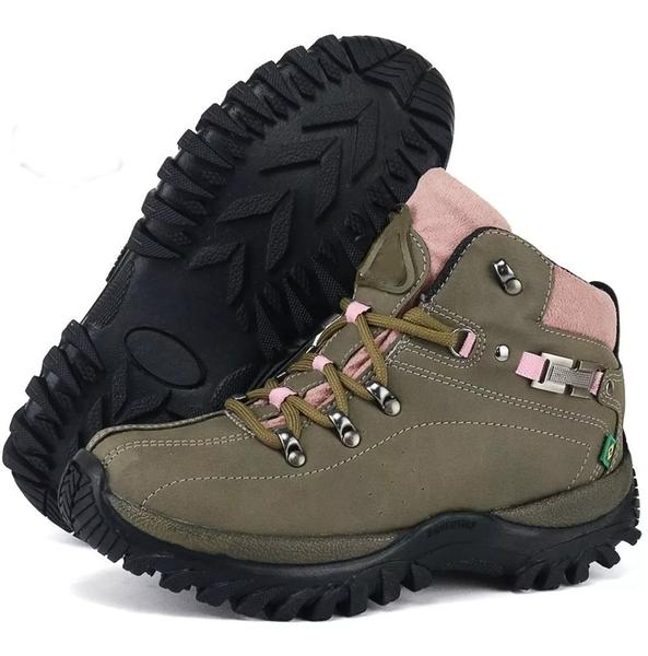 Bota Feminina Adventure Trilha Caminhada Super Confortável ref 100