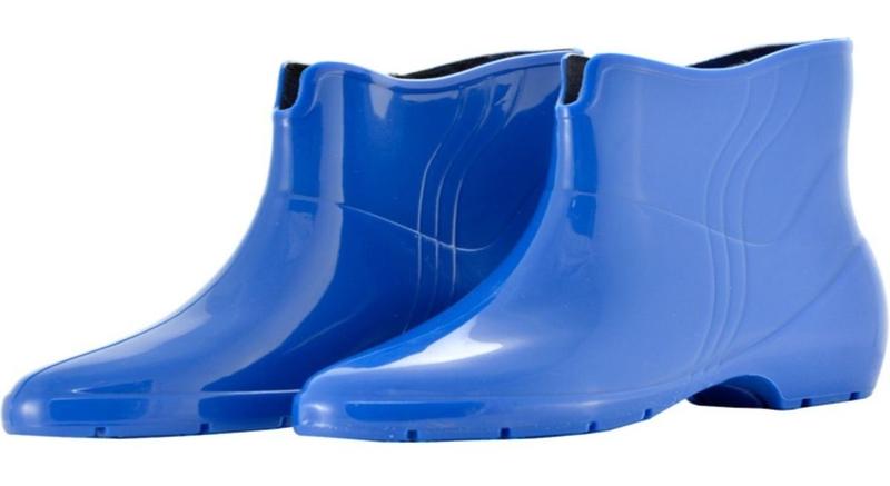 Imagem de Bota Feminina Azul Para Limpeza E Faxina