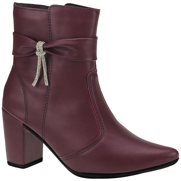 Bota Feminina Bico Fino com ZĂper Lateral Cano Curto Salto com AcessĂłrio Lacinho 204 - LĂ“R... Bota Feminina Bico Fino com ZĂper Lateral Cano Curto Salto com AcessĂłrio Lacinho 204 - LĂ“R...