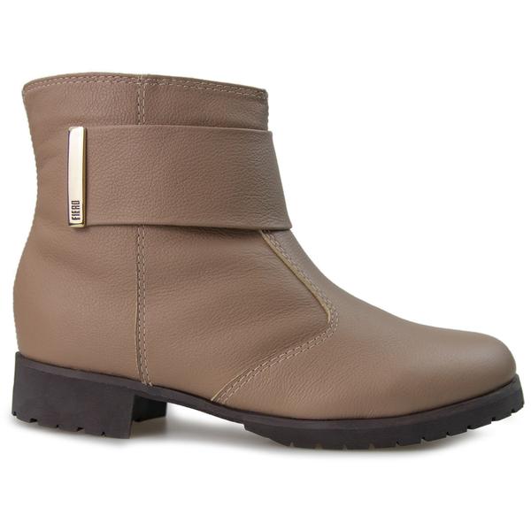 Bota Feminina Linha Neve Forrada Em Lã Natural Rukka Ankle Strip