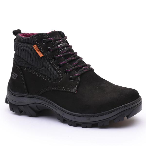 Imagem de Bota Feminina Segurança EPI CA Gogowear 100% Couro ref Duster cor Preto-A