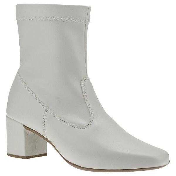 Bota Feminina Stretch Cano Médio Bico Quadrado Salto Grosso - LAZZLU Bota Feminina Stretch Cano Médio Bico Quadrado Salto Grosso - LAZZLU