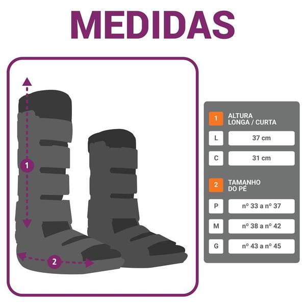 Imagem de Bota Imobilizadora Bilateral Cano Curto Standard - Hidrolight