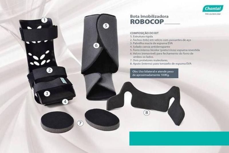 Imagem de Bota Imobilizadora Robocop Bilateral - Curta Tam. G (C7094) - Chantal