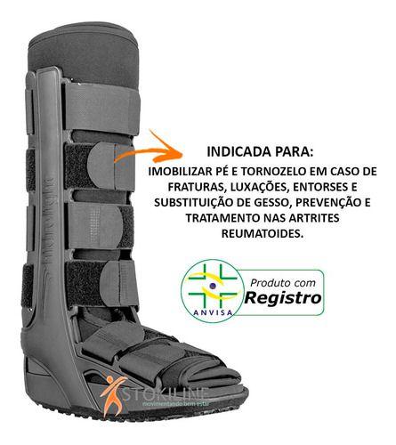 Imagem de Bota Imobilizadora Standard Preta Longa Hidrolight 33 Ao 45