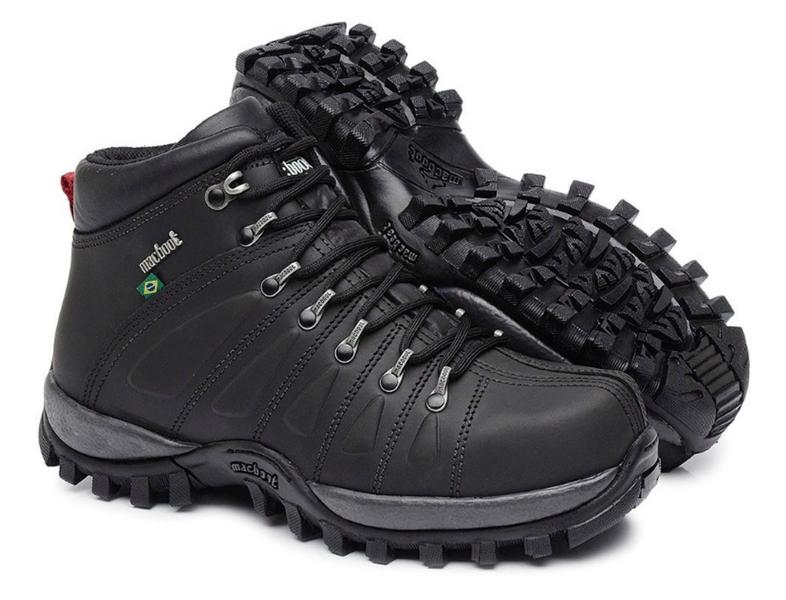 Imagem de Bota Macboot Preto Uirapuru Aventure Masculino de Couro Original.