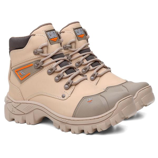 Imagem de Bota Masculina Cat Priime ORIGINAL Segurança Em Couro Biqueira Em Pvc Com C.A