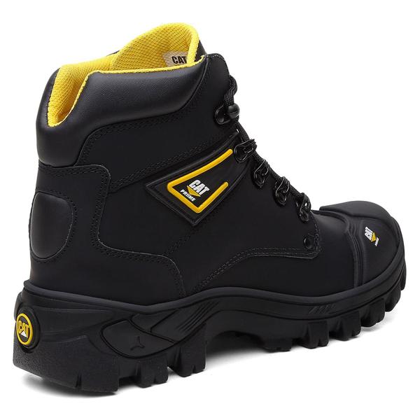 Imagem de Bota Masculina Cat Priime ORIGINAL Segurança Em Couro Biqueira Em Pvc Com C.A