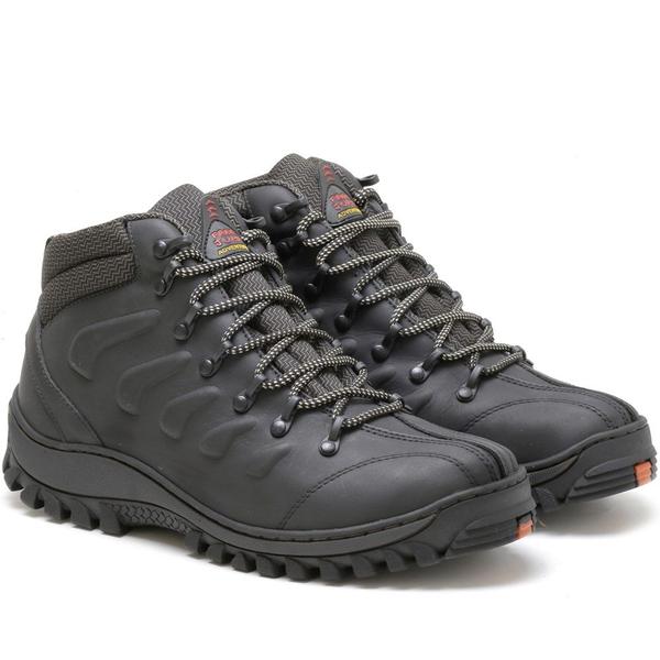 Imagem de Bota Masculina Coturno Adventure Trekking Couro Confortável Resistente