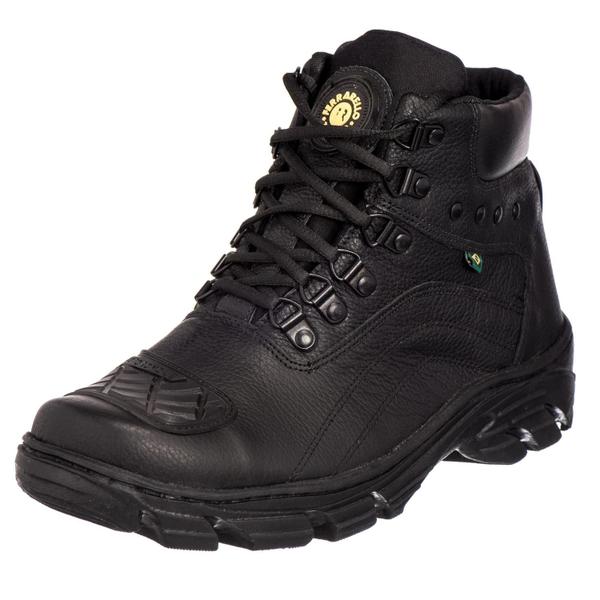 Bota Masculina, Cuturno Masculino, Coturno Couro Legitimo Motoqueiro, Bombeiro, Policial, ...