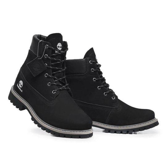 Imagem de Bota masculina em couro classica black boot