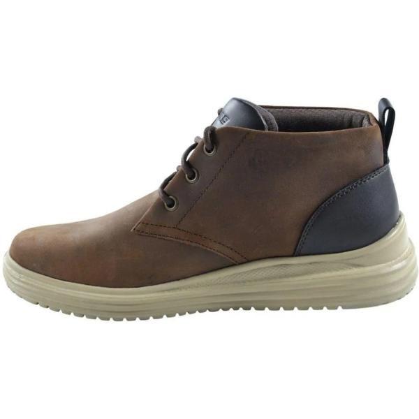 Imagem de Bota Masculina Proven Yermo Couro 204670 Skechers Chocolate