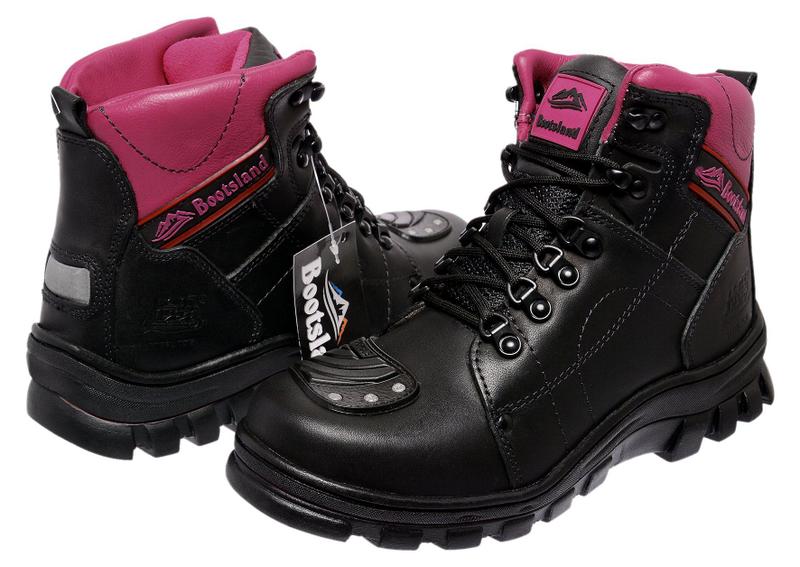 Imagem de Bota Motociclista Bootsland Feminina Em Couro Moto Original!