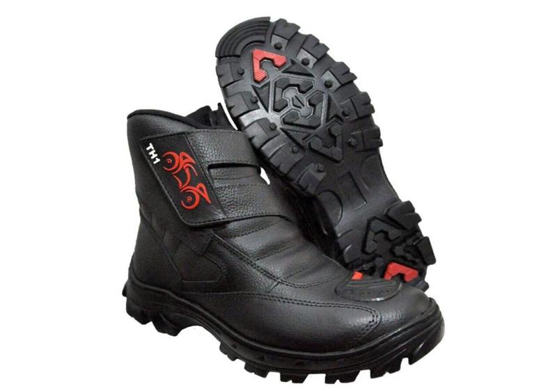 Bota Motociclista Impermeável Masculina Segurança Militar Botas