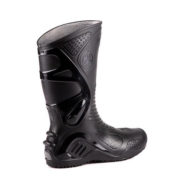 Imagem de Bota Motociclista Impermeável Pvc Motosafe Preto Preto CA 34798 Bracol