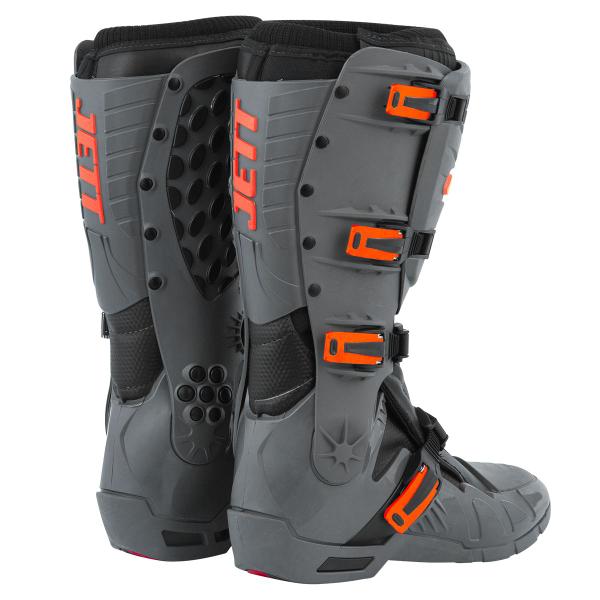 Imagem de Bota Motocross Jett Lite Cinza - Laranja