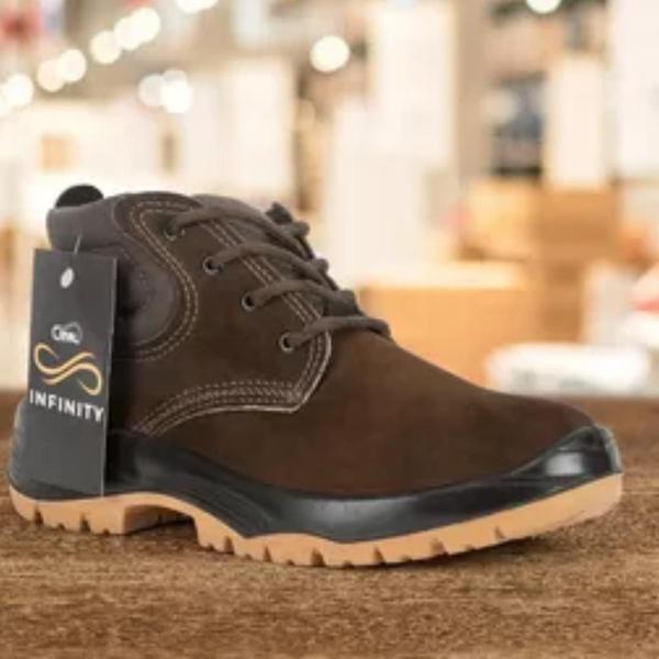 Imagem de Bota nobuck café 3 gomos bico pvc numero 45 crival