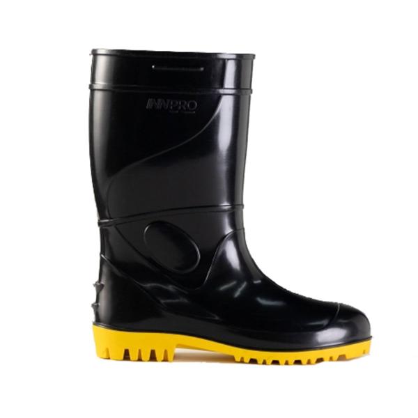 Imagem de Bota PVC Cano Longo Innpro Work Sa CA 36026 - Preto e Amarelo