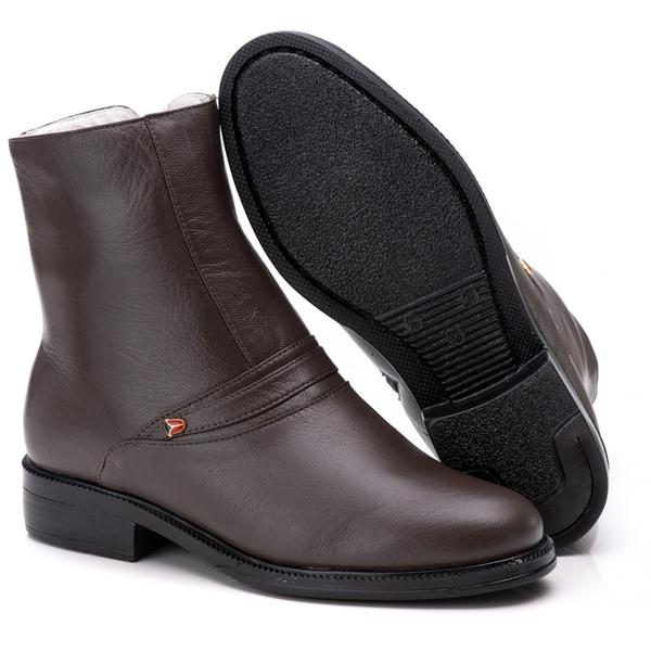 Bota fashion masculina social cano alto