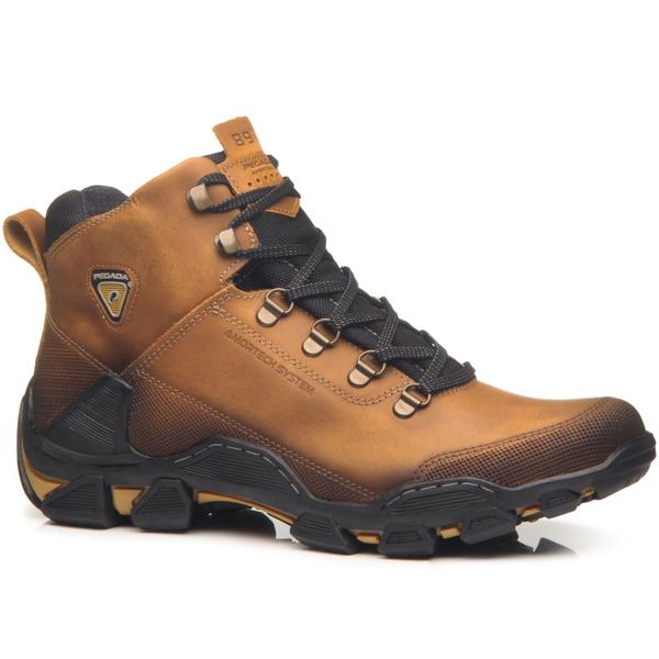 Imagem de Bota Trekking Pegada Masculina em Couro Camel 150059-01