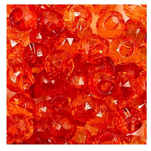 Botão Bola Facetada 12mm 100pçs Vermelho Transparente 100g - Macall Imagem de Botão Bola Facetada 12mm 100pçs Vermelho Transparente 100g