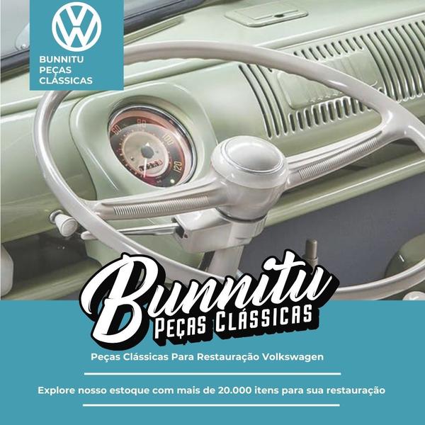 Imagem de Botão Buzina Cor Cinza Claro Volante VW Kombi 1957 à 1975 - KO0289