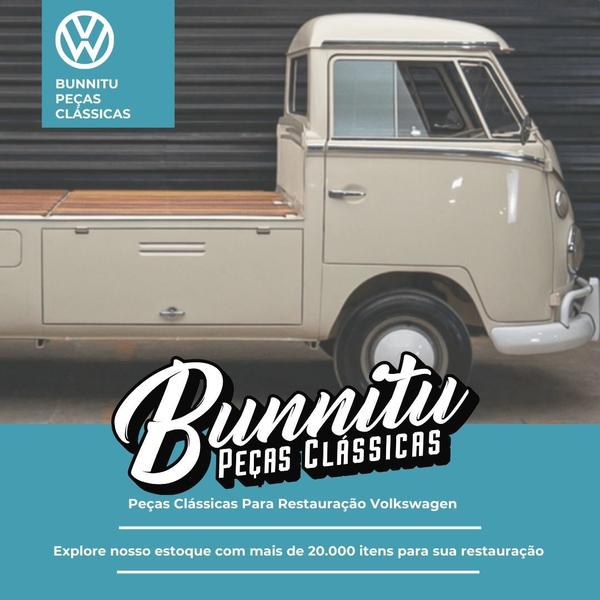 Imagem de Botão Buzina Cor Preta Wolfsburg Volante VW Kombi Até 1975 - MK040P