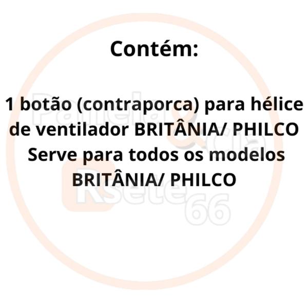 Imagem de Botão contraporca para hélice de ventiladores Britânia/ Philco - ORIGINAL