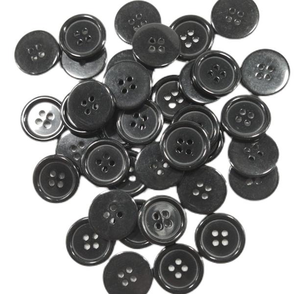 Imagem de Botão Costura Alfaiate Preto 18mm 4 Furos